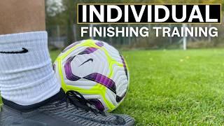 Individual First Touch & Finishing Training in Nike Vapor 16