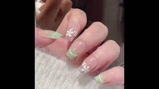 HNP068抹茶花園 #穿戴甲 #nails #美甲創業班 #nailart #純手工 #美甲视频 #naildesign #nailinspo #甲 #nailtech
