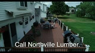 Replace your old wood deck with a Trex® Composite Deck from Northville Lumber Company.