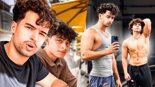 LOOKSMAXXER VLOG + ARM WORKOUT