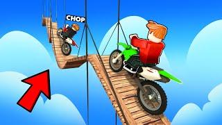 ROBLOX CHOP AND FROSTY PLAY STUNT BIKE RACE SIMULATOR