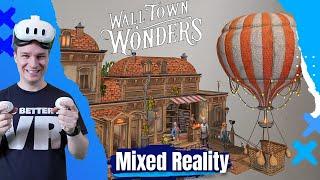 COOL! Eine Miniatur-Stadt in meinem Wohnzimmer! Wall Town Wonders [Mixed Reality Gameplay]