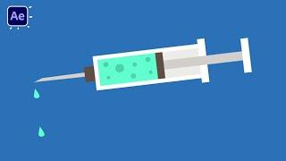 Cartoon Syringe Animation in After Effects Tutorials