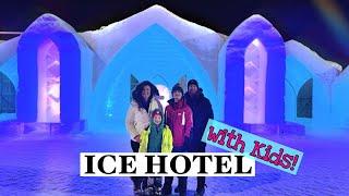 Hotel De Glace - The Only ICE HOTEL in North America & Staying with Kids