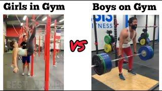 Girls in Gym VS Boys in Gym  || MG edits || #girlsvsboysmemes