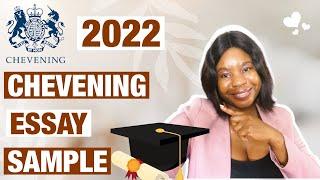 Reading my SUCCESSFUL Chevening study in the UK essay | 2023/2024 Academic Year