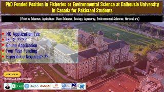 Funded PhD Position in Fisheries or Environmental Science at Dalhousie University, Canada | Part-19