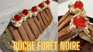 RECETTE BÛCHE FORÊT NOIRE SANS CUISSON