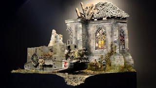 WW1 Ruin Church -  Diorama 1/72