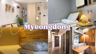 Where to stay in Seoul (budget hotels)  | South Korea travel vlog