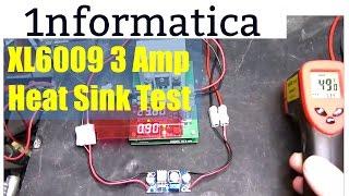 XL6009 3 Amp  Step-up DC  module Heat Sink Test Power Supply DIY Electronic Project