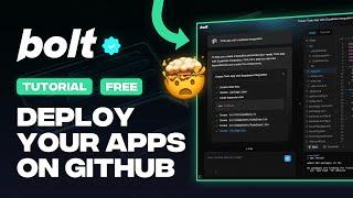 How to Add Bolt.new Tools to Github (Full Tutorial)
