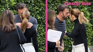 Jennifer Lopez and Ben Affleck share a Passionate Kiss Goodbye - Gossip Bae