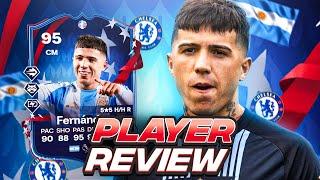 5⭐5⭐ 95 COPA AMERICA PATH TO GLORY ENZO FERNANDEZ FUTCHAMPS OBJ PLAYER REVIEW | FC 24 Ultimate Team