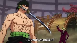 zoro asked sanji where is his breakfast