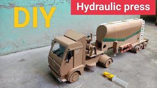 how to make cement bulker truck from cardboard/how to make cardboard truck/cardboard bulker tank