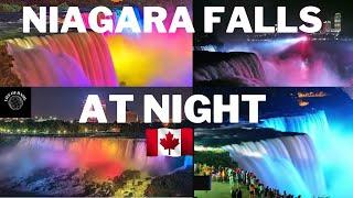 NIAGARA FALLS NIGHT VIEW || DOWNTOWN TORONTO, CANADA