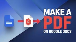 How To Make a PDF File On Google Docs | Under 45 Seconds