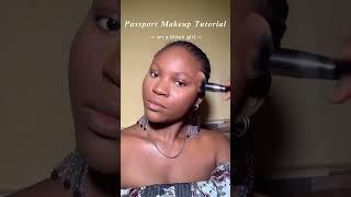 Passport makeup tutorial on a darkskin girl | clean girl makeup #cleangirlmakeuplook #passportmakeup