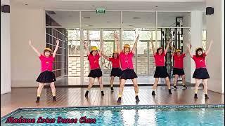 Iko Iko (My Bestie) Line Dance||Demo by Tayuka Karamoy & Madame Lotus Dance Class