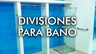 Divisiones para baño Vidrios Templex