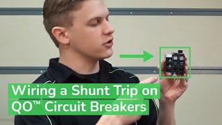 Wiring a Shunt Trip on QO™ Circuit Breakers | Schneider Electric Support