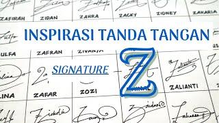 Inspirasi Tanda Tangan Huruf Z | Z Signature Style