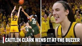 CAITLIN CLARK GAME-WINNING BUZZER BEATER FOR IOWA 