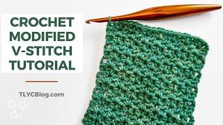 SO EASY AND FAST Crochet Stitch Pattern for Beginners | Modified V-Stitch for Bags and Blankets