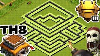 EPIC New Town Hall 8 (TH8) TROPHY Base 2018 CoC | BEST Th8 Trophy Base Design Layout |Clash of Clans