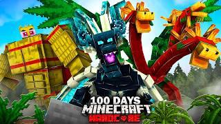 I Survived 100 Days as a WARDEN DRAGON in HARDCORE Minecraft [FULL MOVIE]