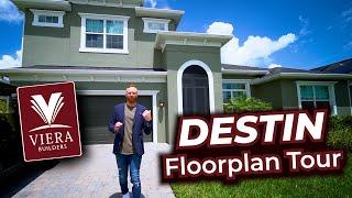 "DESTIN" Floor Plan Walkthrough Tour (4 Bed/3 Bath) | Viera Builders in Melbourne, FL