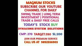 DYNACONS SYSTEM SOLUTIONS SHARE PRICE TARGET