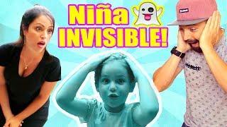 BROMA Niña SE VUELVE INVISIBLE! Reto Se Desaparece ft MIA y El PIPI - Prank Challenge SandraCiresArt