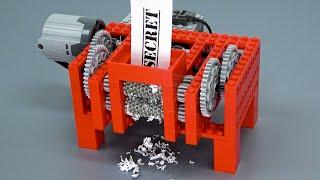 Shredding Paper with Lego Gears (ver 2)