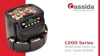 Cassida C200 Business-Grade Electronic Coin Sorter, Counter and Roller