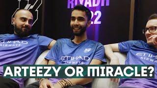 Arteezy or Miracle? the Pros take their pick