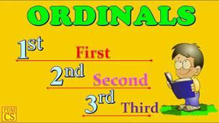 Ordinal Numbers for Kids | Learn ordinals | Ordinal 1-25 | first Second Third