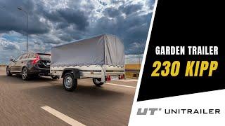 Przyczepa Samochodowa z plandeką - Unitrailer Garden Trailer 230 KIPP