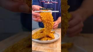 Macro-Friendly, High Protein Crispy Chicken Tenders #shorts