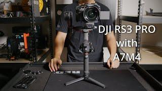 DJI RS3 pro gimbal setting with SONY A7M4