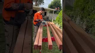 How to Notch a Hardwood Post - The Ultimate Guide | OJ Fencing #diy #fencing #gardendesign #fencing