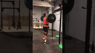 Mathias Berg, French throwdown 5RM front squat