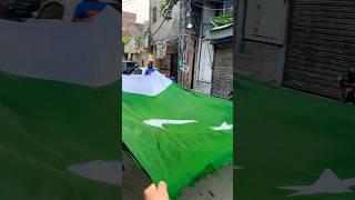 Biggest flag️#biggest #flag #pakistan #pakistani #trendingshorts #14august #independenceday