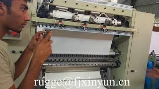 Automatic double embossing facial tissue paper making machinery