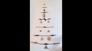 Christbaum für die Wand Upgecycelt Handgemacht