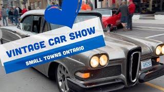 VINTAGE Car Show in Small Town KINCARDINE, Ontario