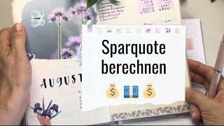 Sparquote berechnen Anleitung #umschlagmethode #sparen