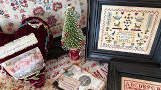 Flosstube #397 - Mary Ann Groom and a look at two antique samplers