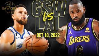 Golden State Warriors vs Los Angeles Lakers Full Game Highlights | Oct 18, 2022 | FreeDawkins